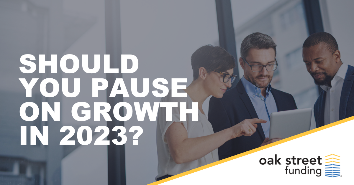 Growth in 2023 | Three business people meeting over computer